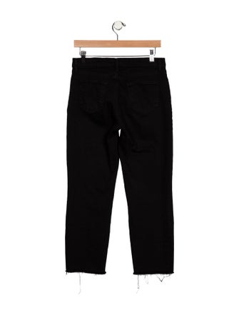 L'Agence Mid-Rise Straight Leg Jeans