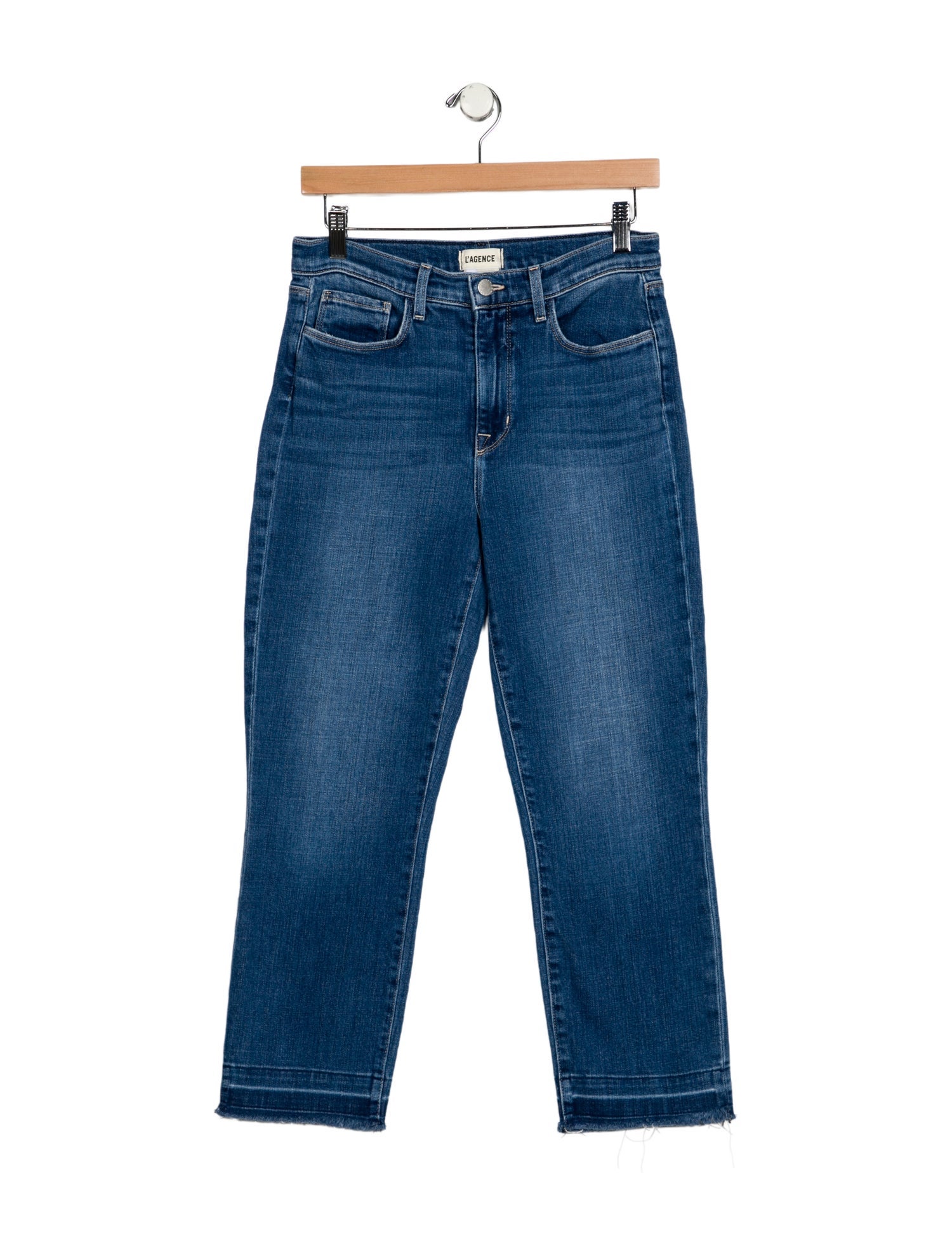 L'Agence Mid-Rise Straight Leg Jeans