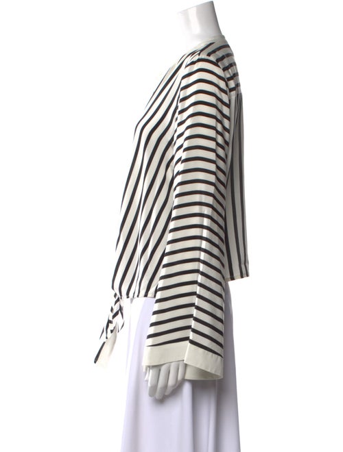 L'Agence Silk Striped Blouse