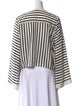 L'Agence Silk Striped Blouse