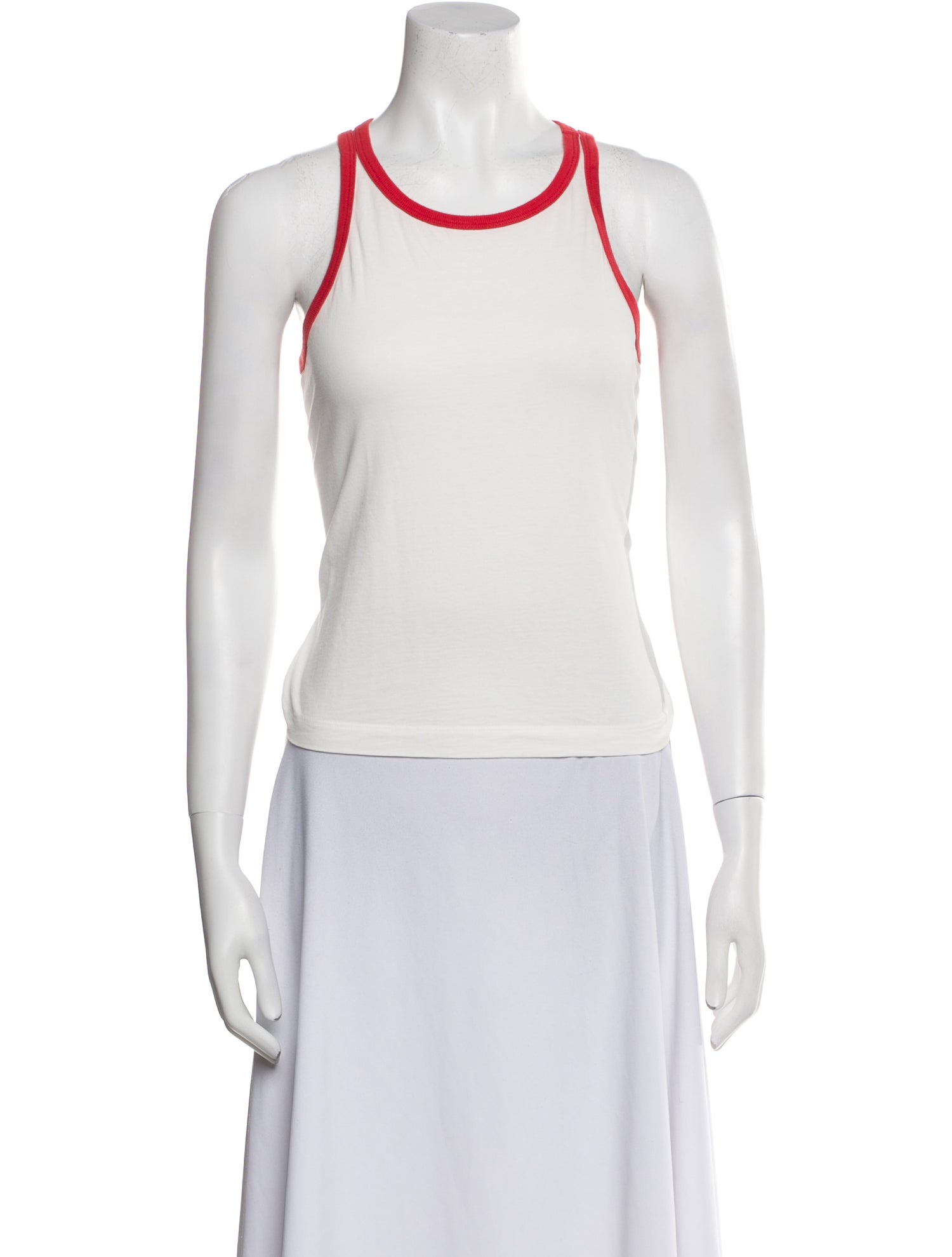 L'Agence Scoop Neck Sleeveless Top