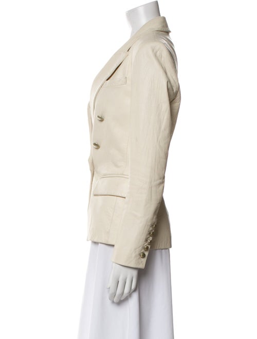 L'Agence Leather Blazer