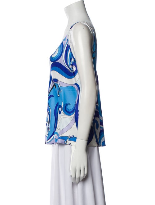 L'Agence Printed V-Neck Top