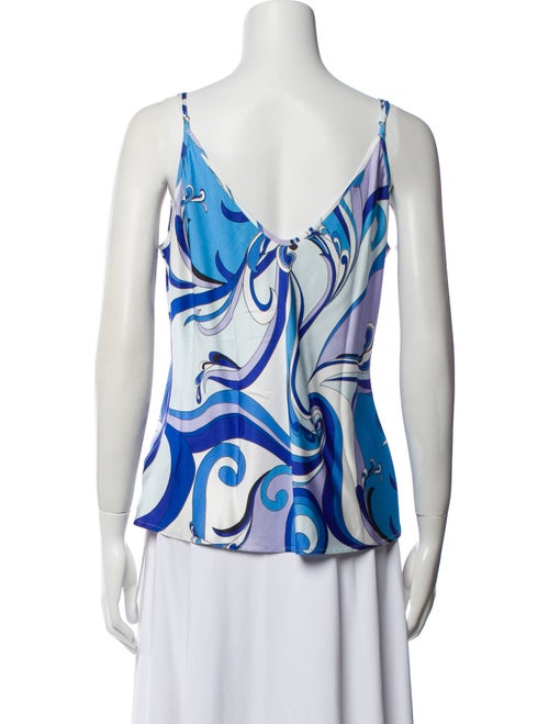 L'Agence Printed V-Neck Top