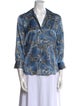L'Agence Silk Printed Blouse