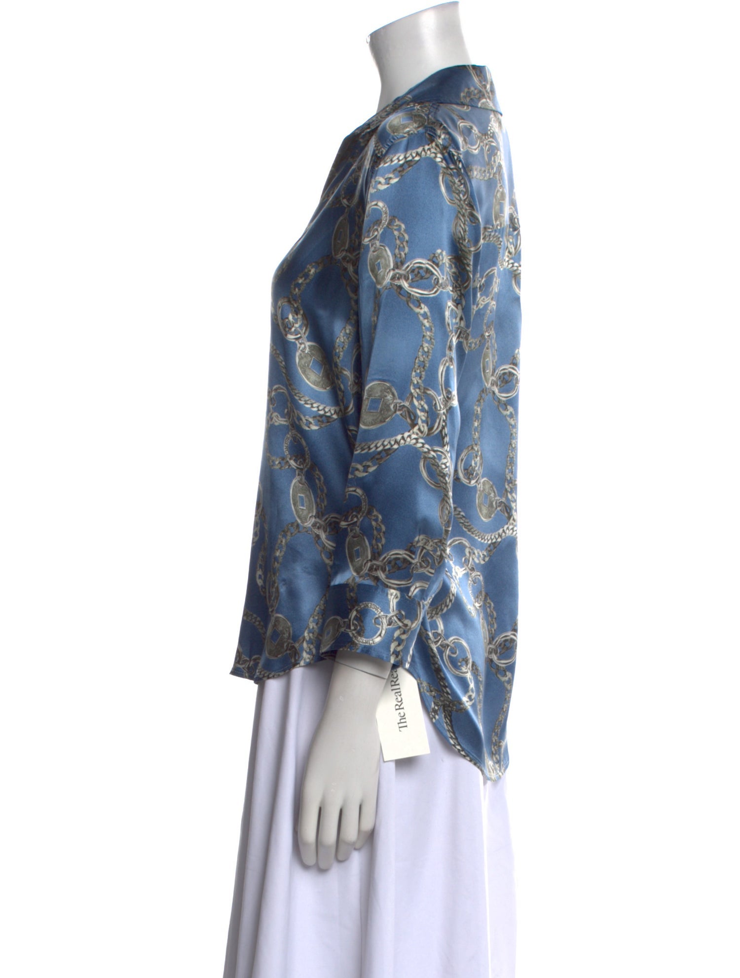 L'Agence Silk Printed Blouse