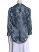 L'Agence Silk Printed Blouse