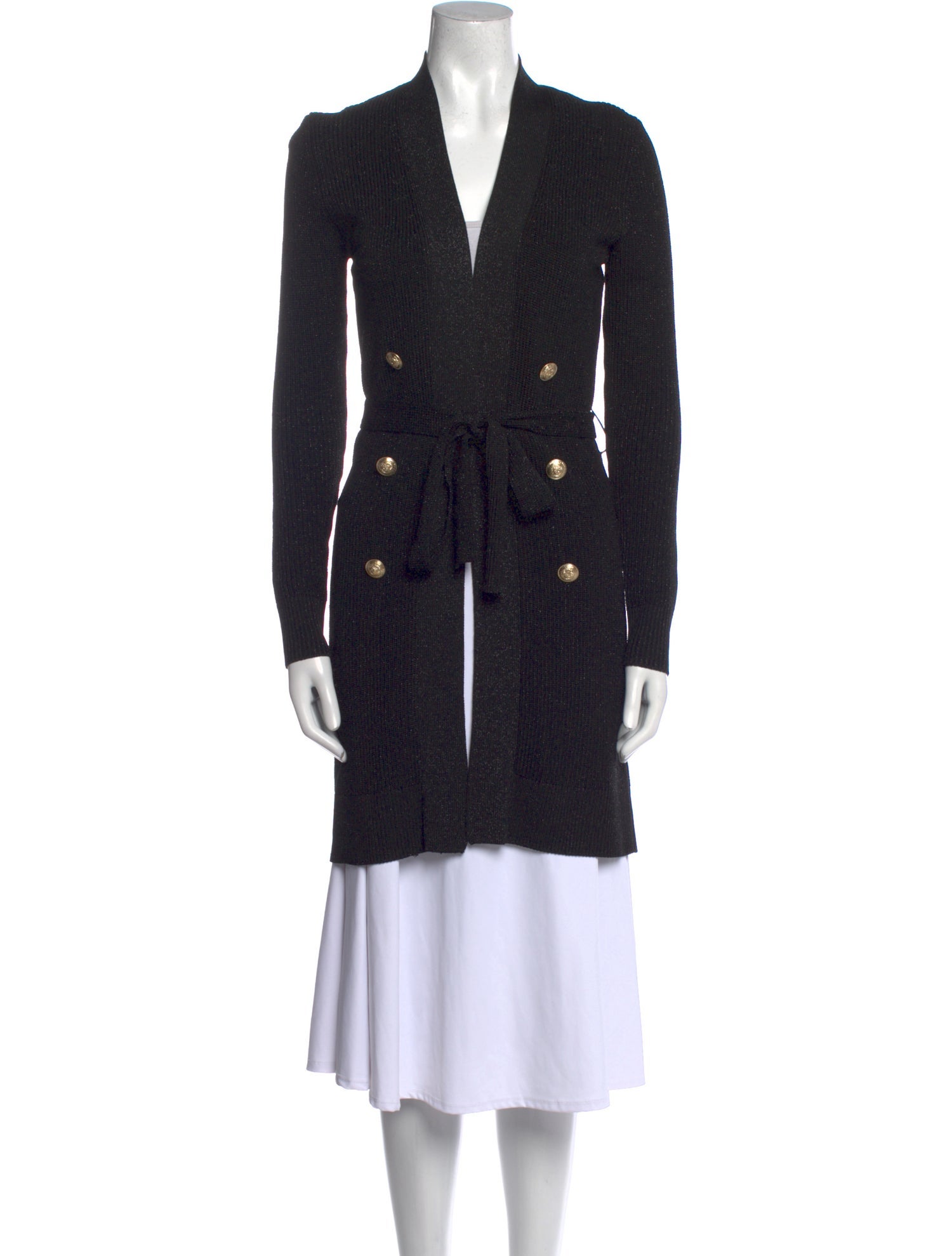 L'Agence Printed V-Neck Sweater