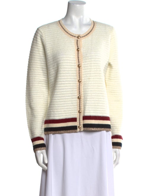 L'Agence Striped Scoop Neck Sweater