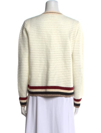 L'Agence Striped Scoop Neck Sweater