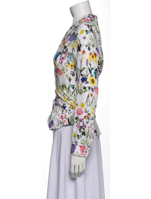 L'Agence Printed Long Sleeve Button-Up Top