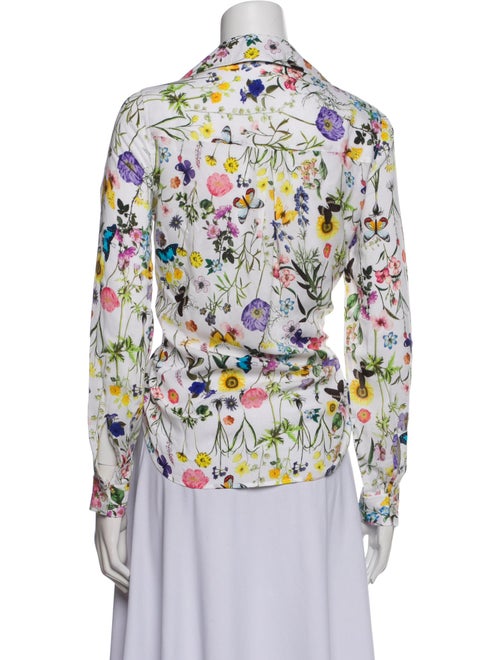 L'Agence Printed Long Sleeve Button-Up Top