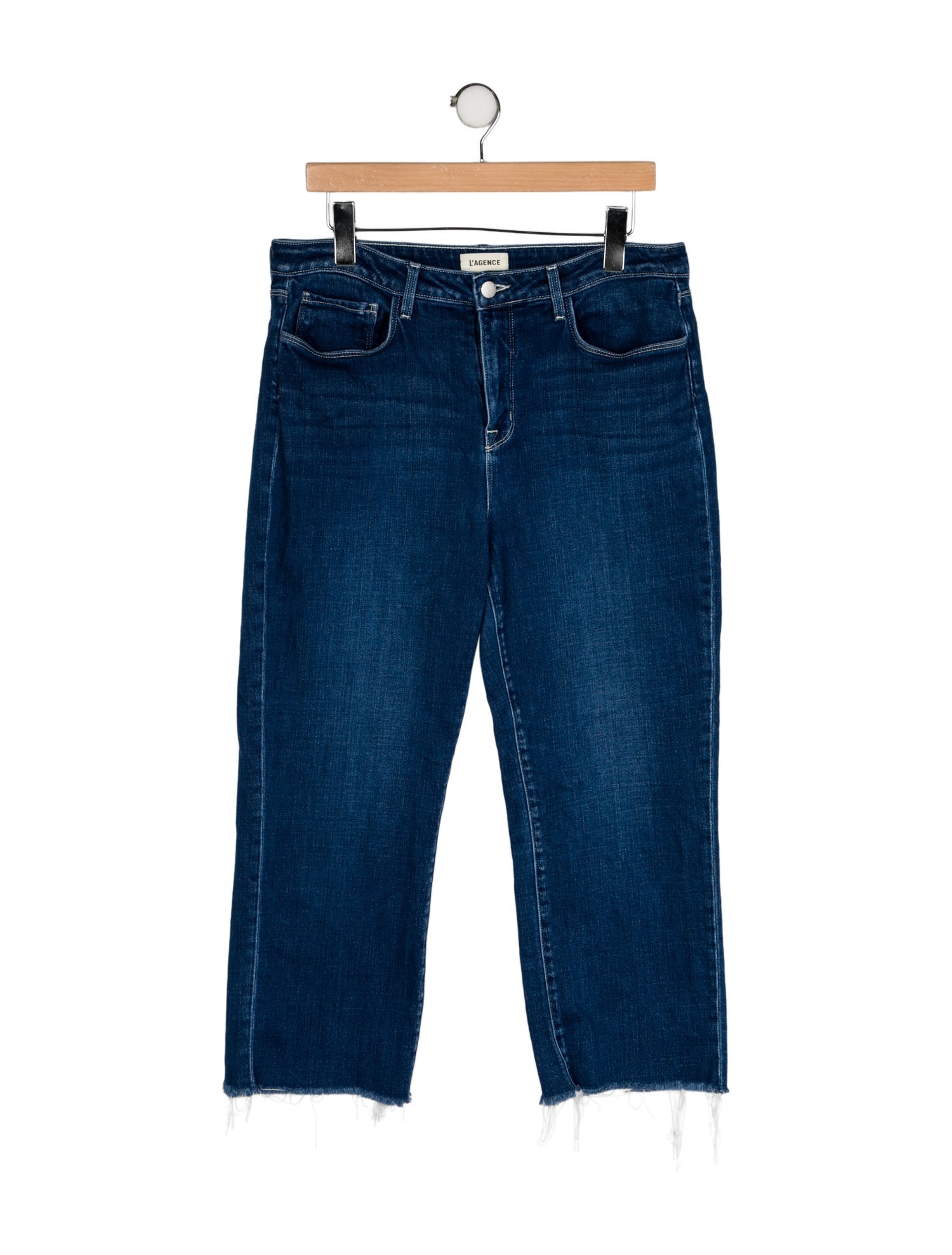 L'Agence Mid-Rise Straight Leg Jeans