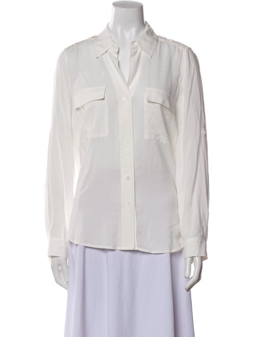 L'Agence Long Sleeve Button-Up Top