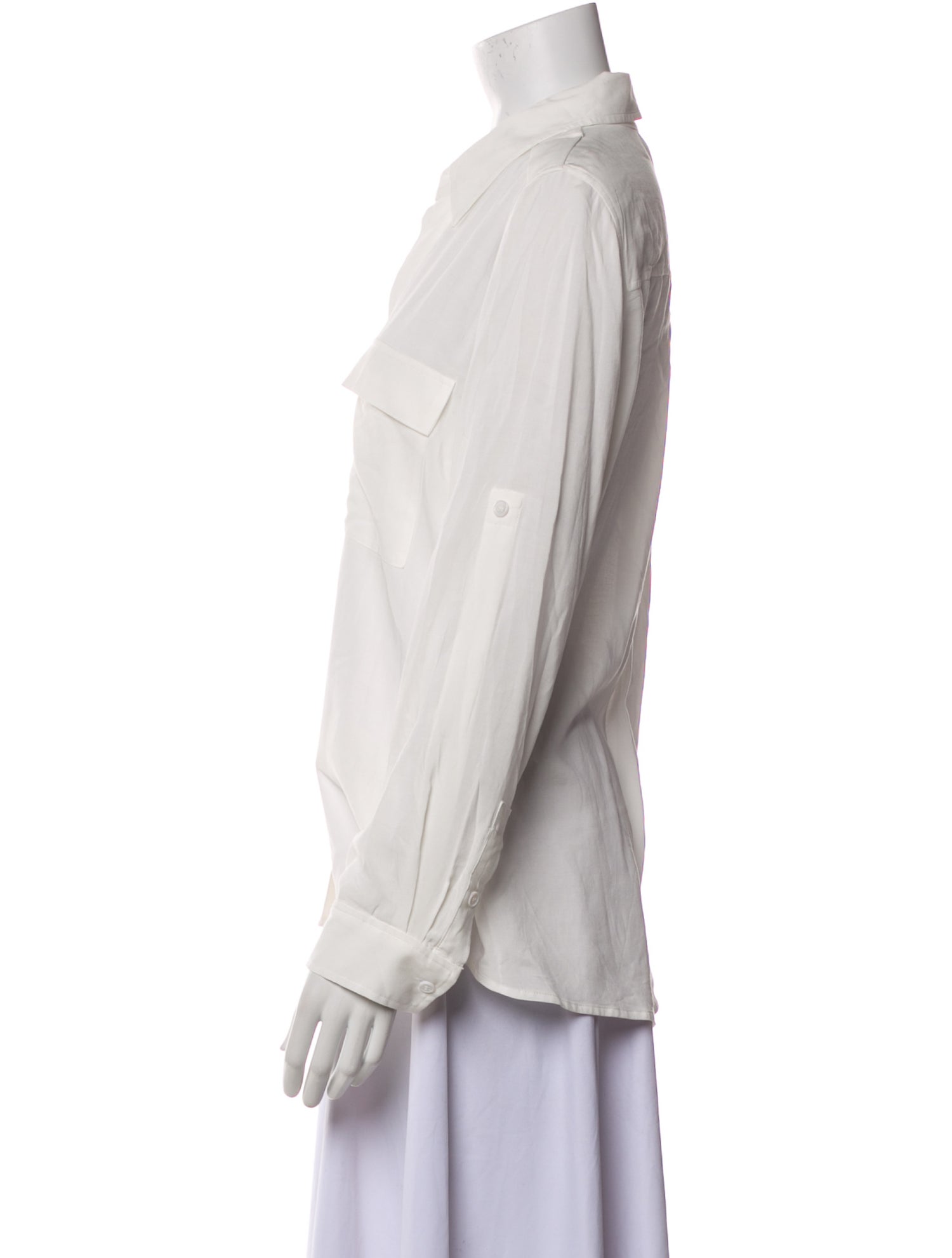 L'Agence Long Sleeve Button-Up Top