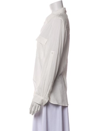 L'Agence Long Sleeve Button-Up Top