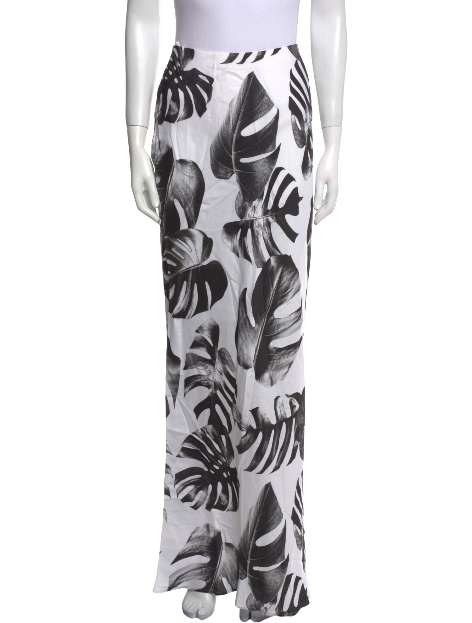 L'Agence Printed Long Skirt