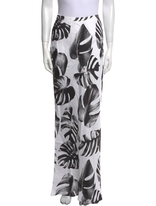L'Agence Printed Long Skirt