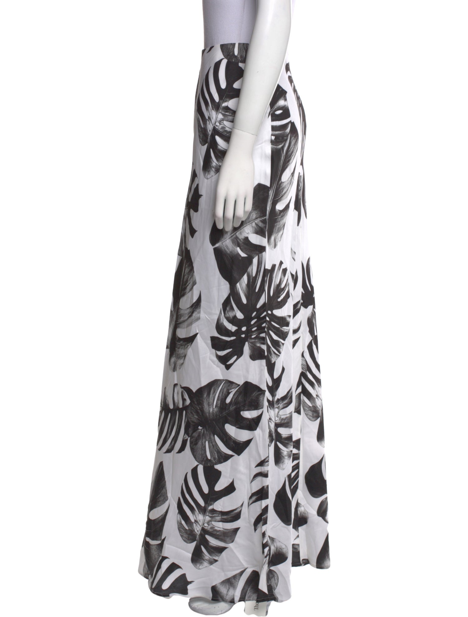 L'Agence Printed Long Skirt