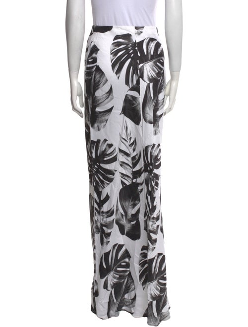 L'Agence Printed Long Skirt