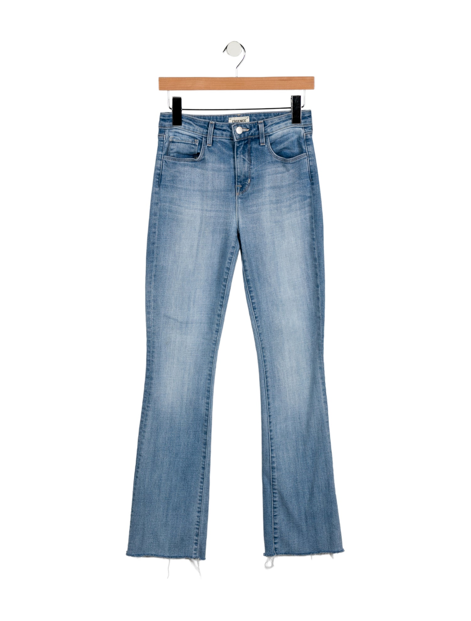 L'Agence Mid-Rise Straight Leg Jeans