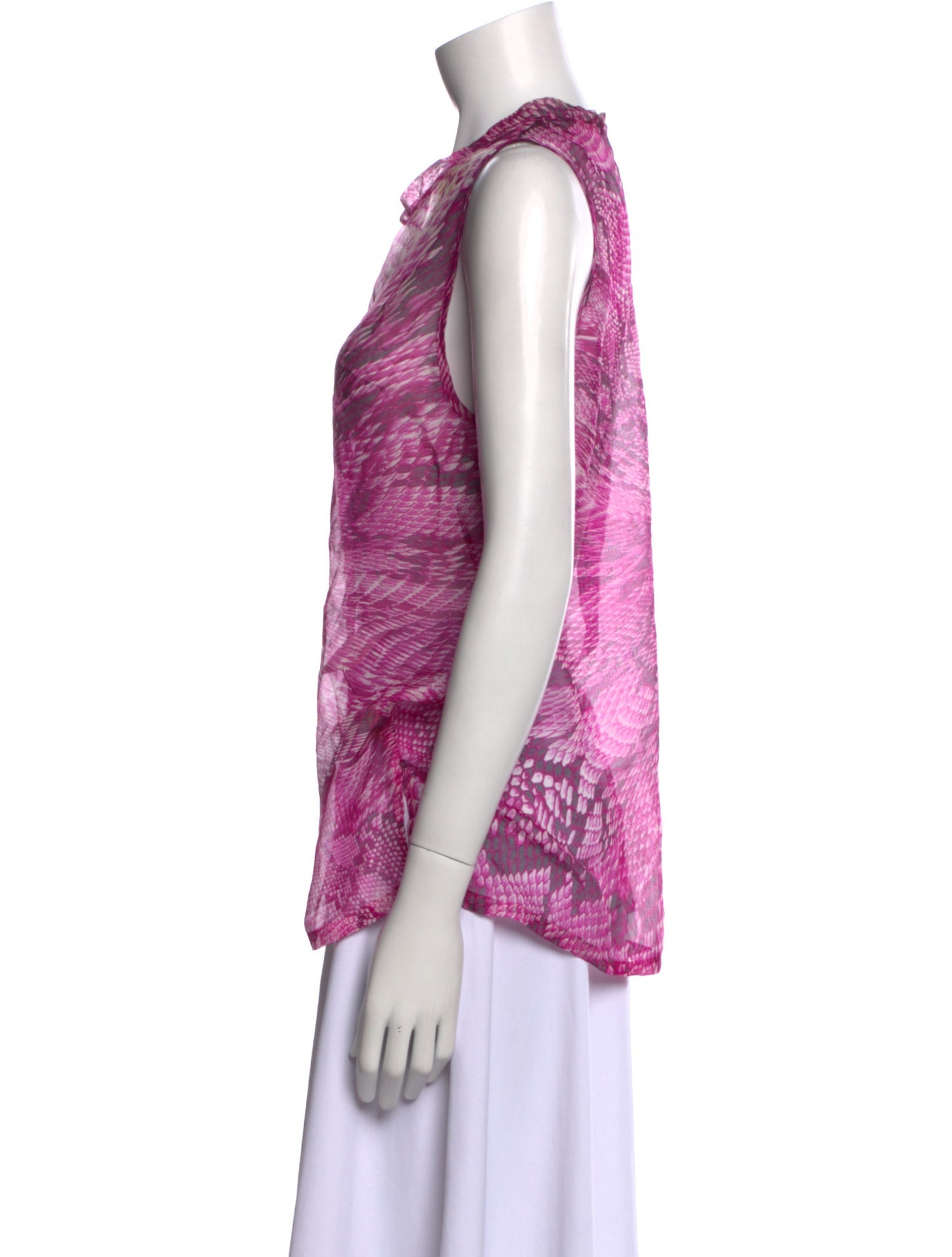 L'Agence Silk Printed Top