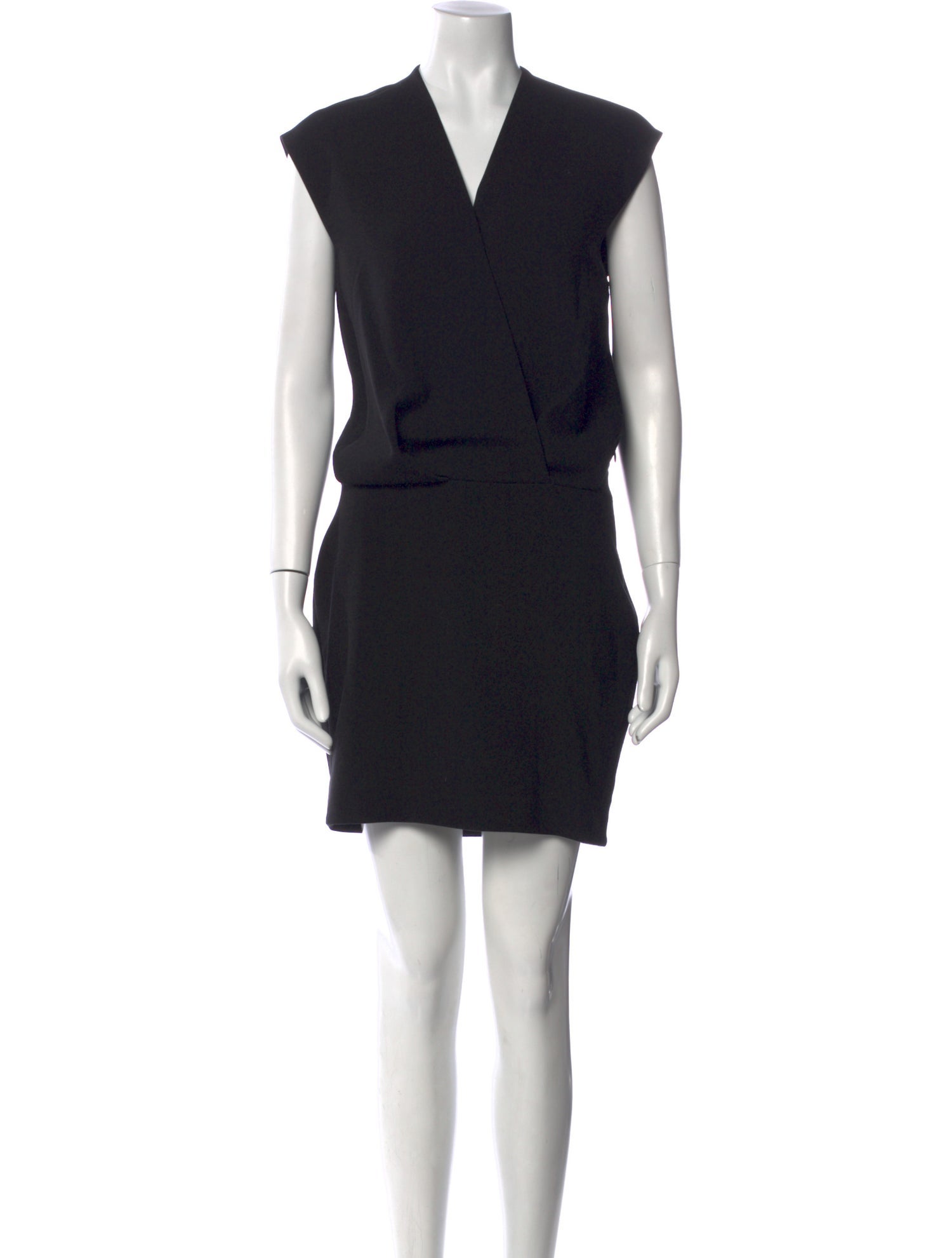 L'Agence V-Neck Mini Dress