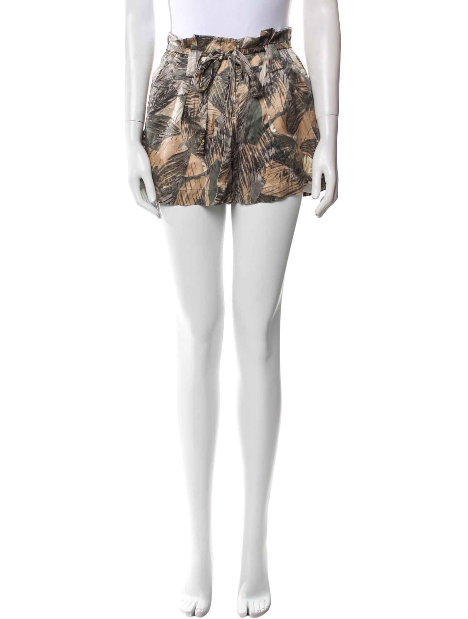 L'Agence Silk Mini Shorts