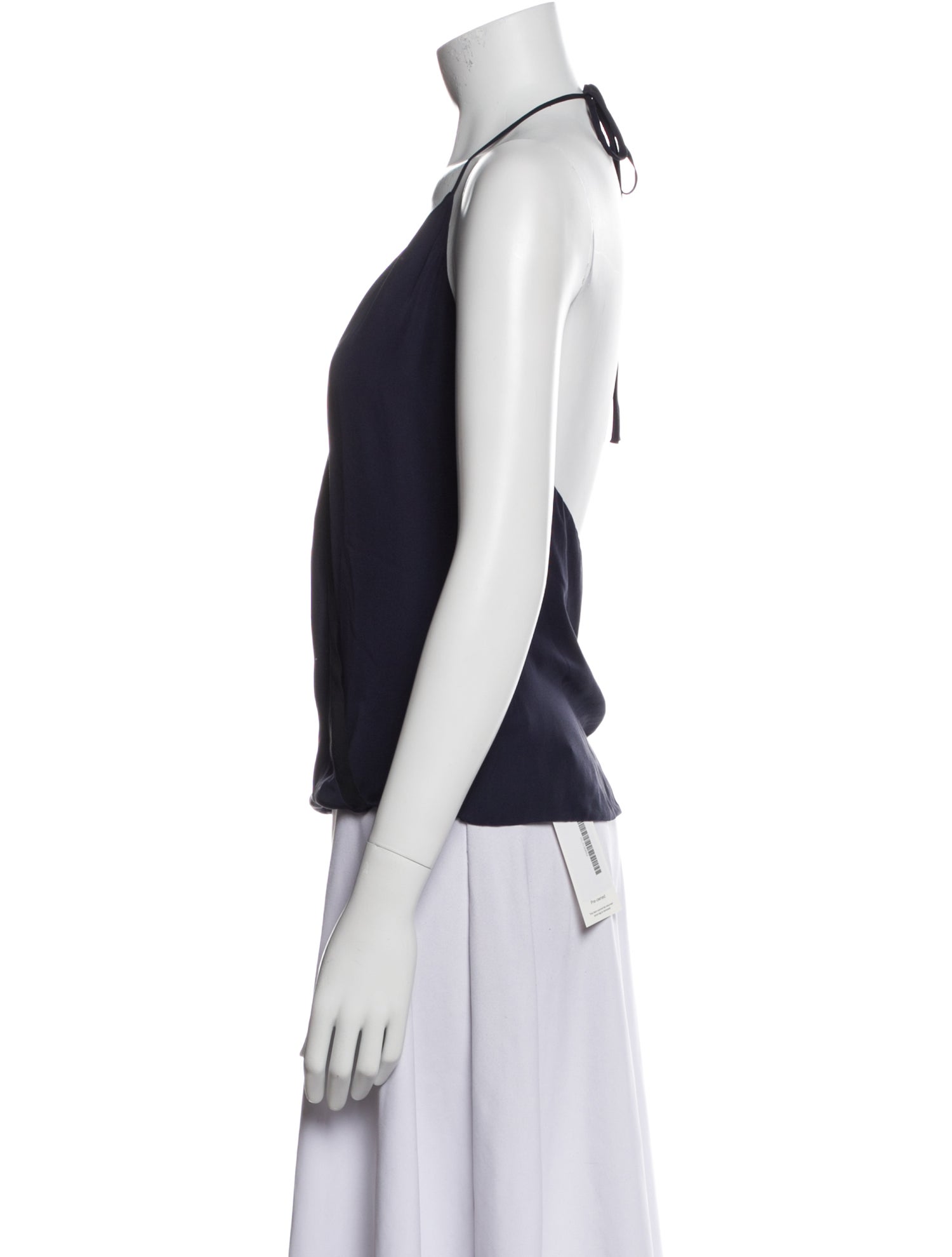 L'Agence Silk Halterneck Top