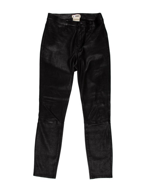 L'Agence Lamb Leather Skinny Leg Pants