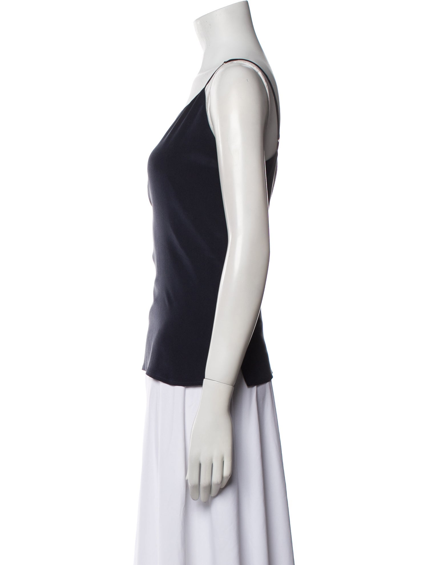 L'Agence Silk V-Neck Top