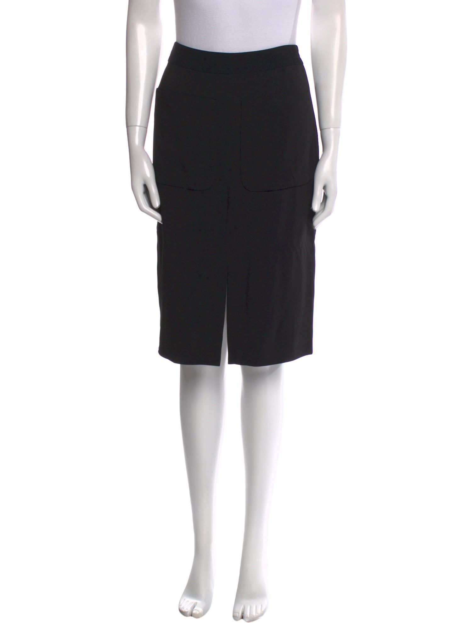 L'Agence Silk Knee-Length Skirt
