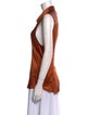 L'Agence Silk Sleeveless Button-Up Top