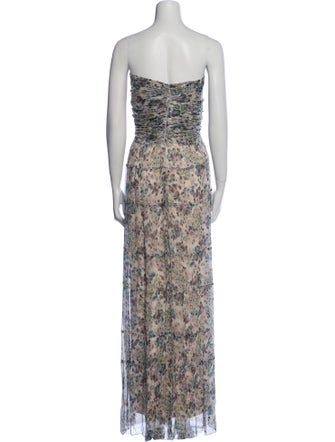 L'Agence Silk Long Dress