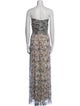 L'Agence Silk Long Dress