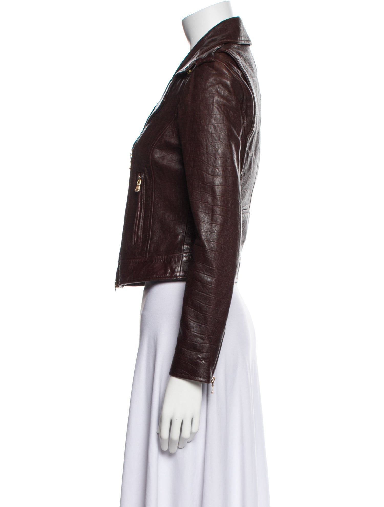L'Agence Leather Biker Jacket