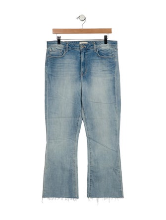 L'Agence Mid-Rise Wide Leg Jeans