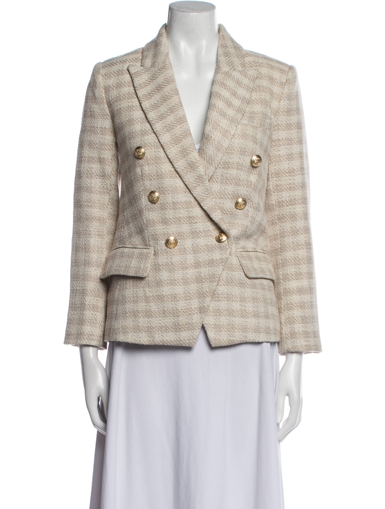 L'Agence Plaid Print Blazer w/ Tags