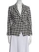 L'Agence Houndstooth Print Blazer