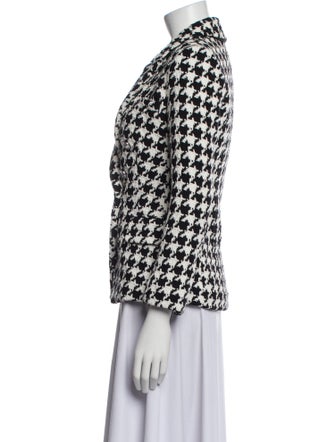 L'Agence Houndstooth Print Blazer
