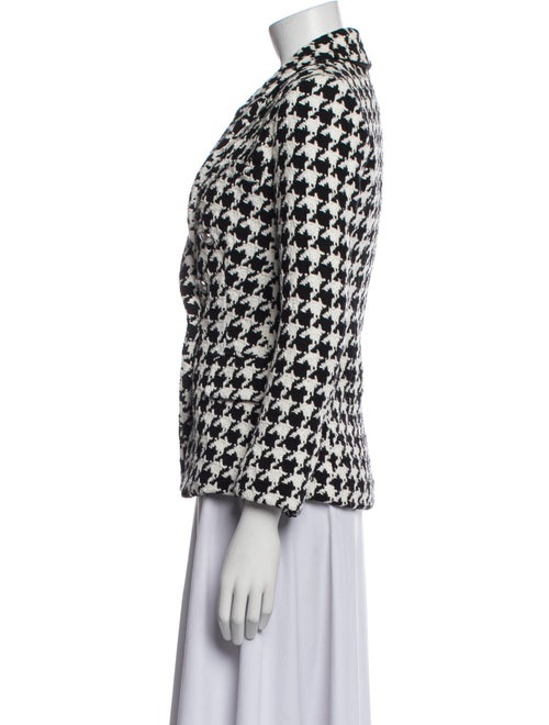 L'Agence Houndstooth Print Blazer