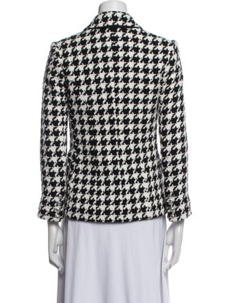 L'Agence Houndstooth Print Blazer