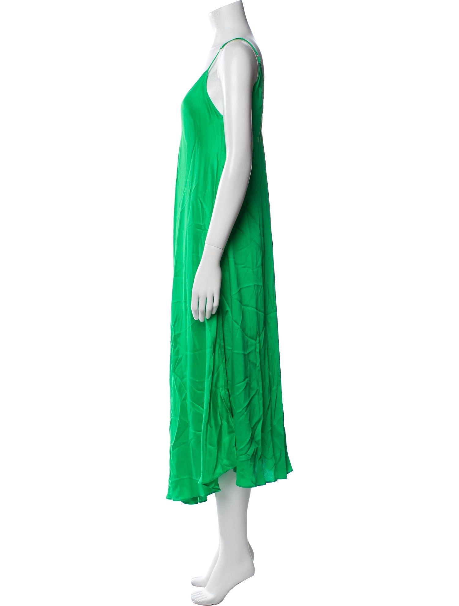 L'Agence V-Neck Long Dress