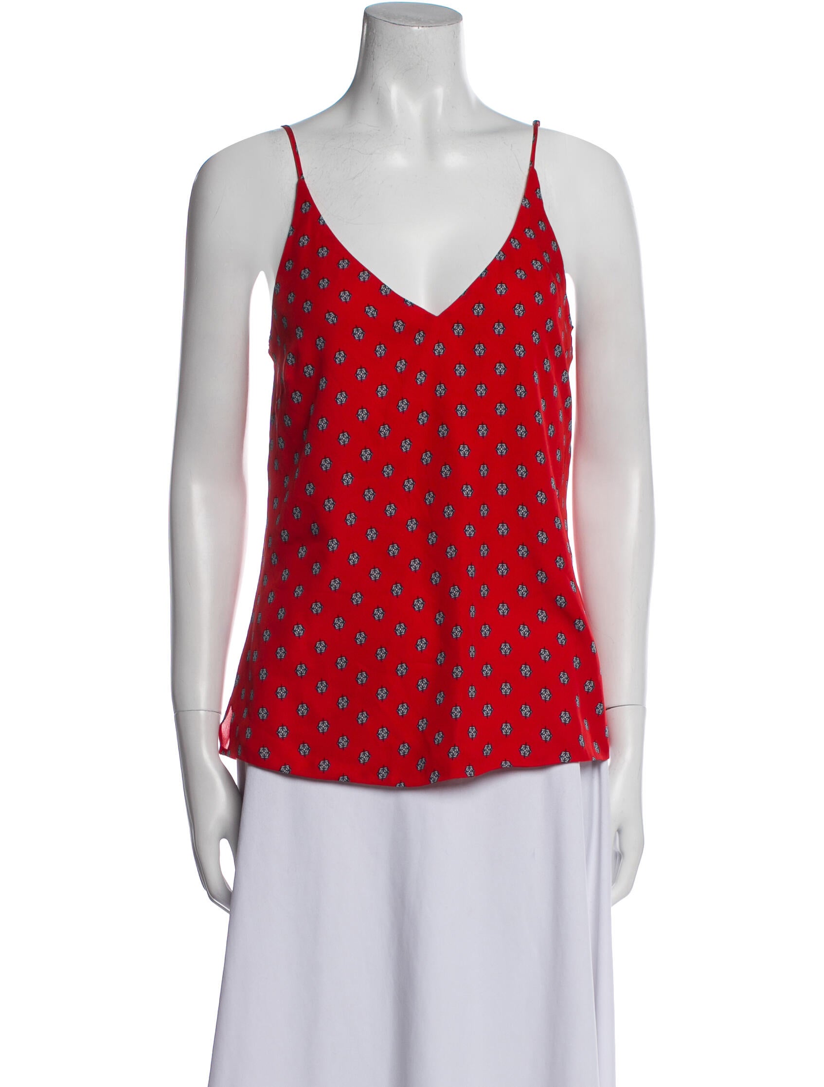 L'Agence Silk Printed Top