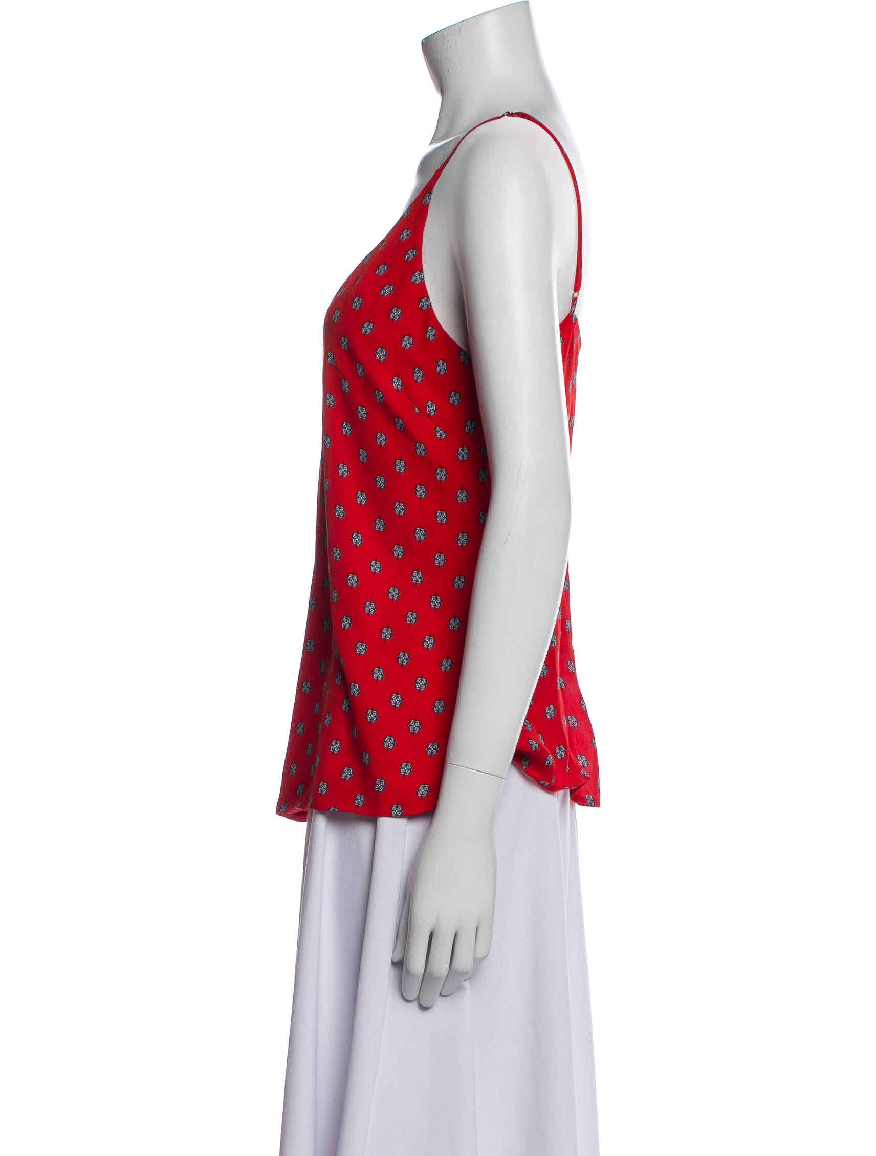 L'Agence Silk Printed Top