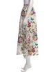 L'Agence Floral Print Midi Length Skirt