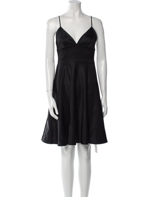 L'Agence V-Neck Mini Dress