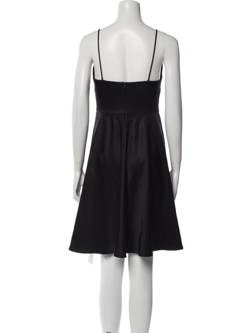 L'Agence V-Neck Mini Dress