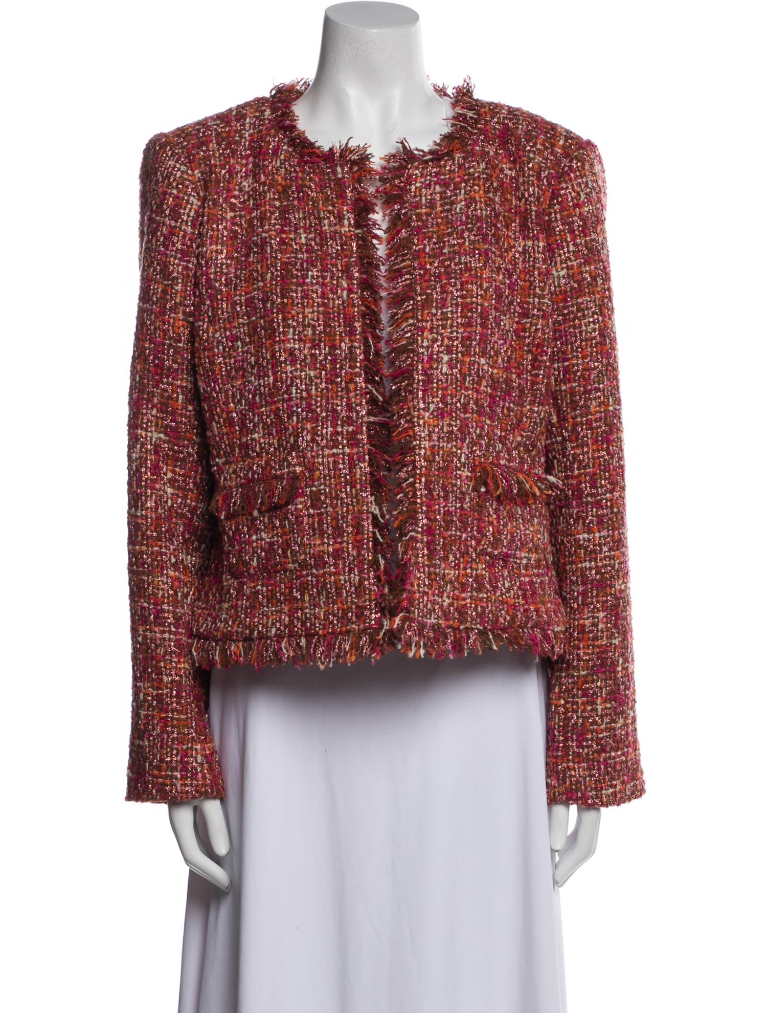 L'Agence Tweed Pattern Evening Jacket w/ Tags