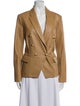 L'Agence Lamb Leather Blazer